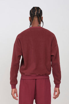 Men's Fleece Crew Neck Prune