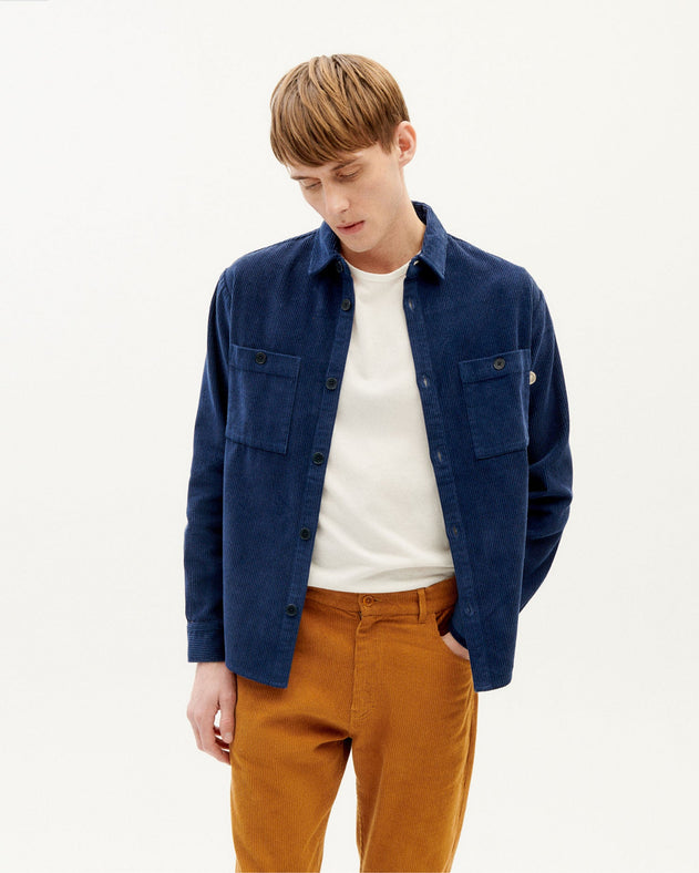 Bes Corduroy Overshirt Blue