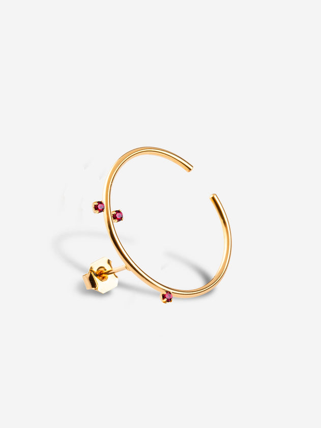 Marceau Earring Burgundy