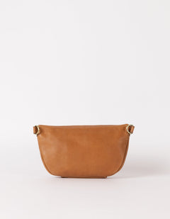 Milo Soft Grain Leather Bum Bag Oak Brown