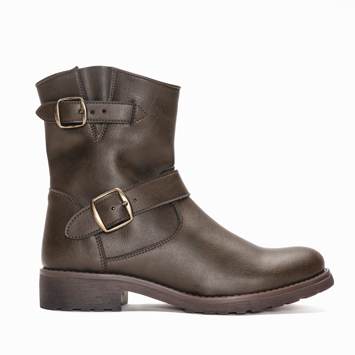 Odet Biker Ankle Vegan Boot Green