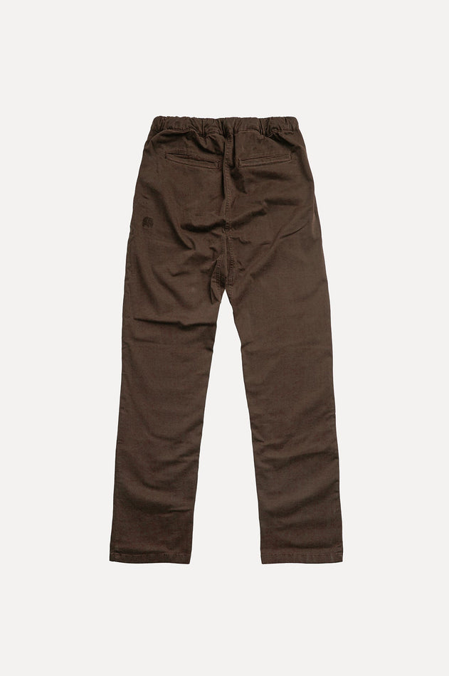 Ecodye katoenen klimmer pant Poplar Brown