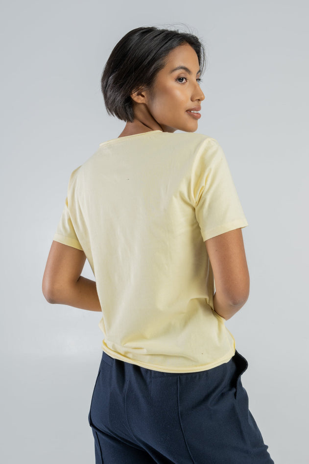T-shirt katoenen citroen