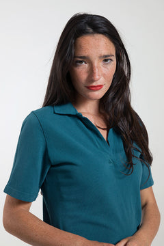 Suzanne gerecycled katoenen polojurk