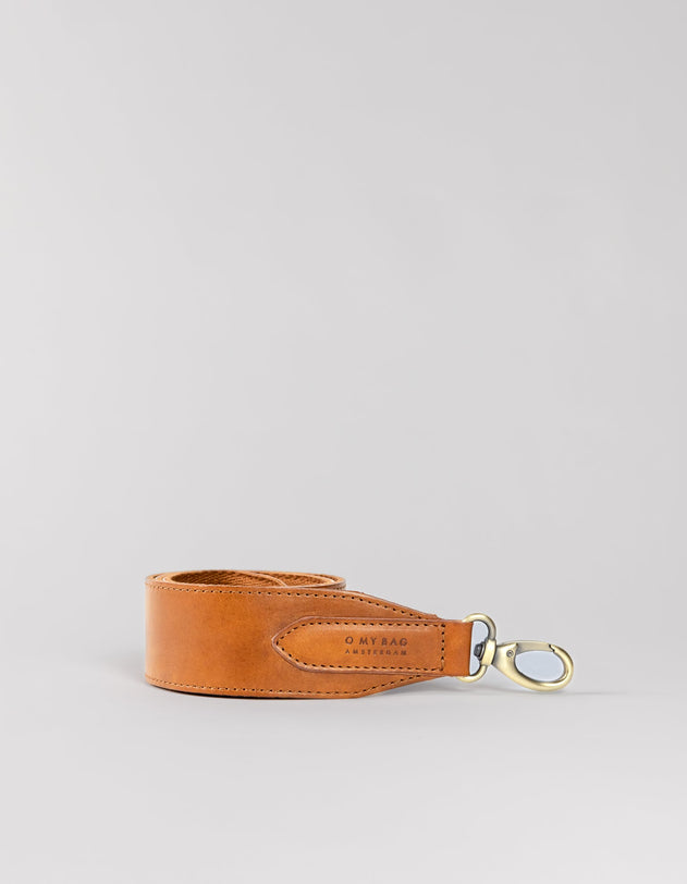 Reversible Crossbody Strap Cognac Classic Leather