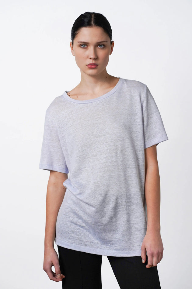 Roya Oversized Tee Lichtblauw