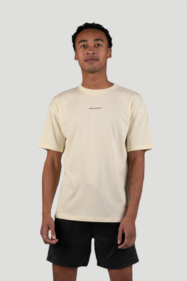 Unisex Beechwood lifestyle t-shirt wit zand