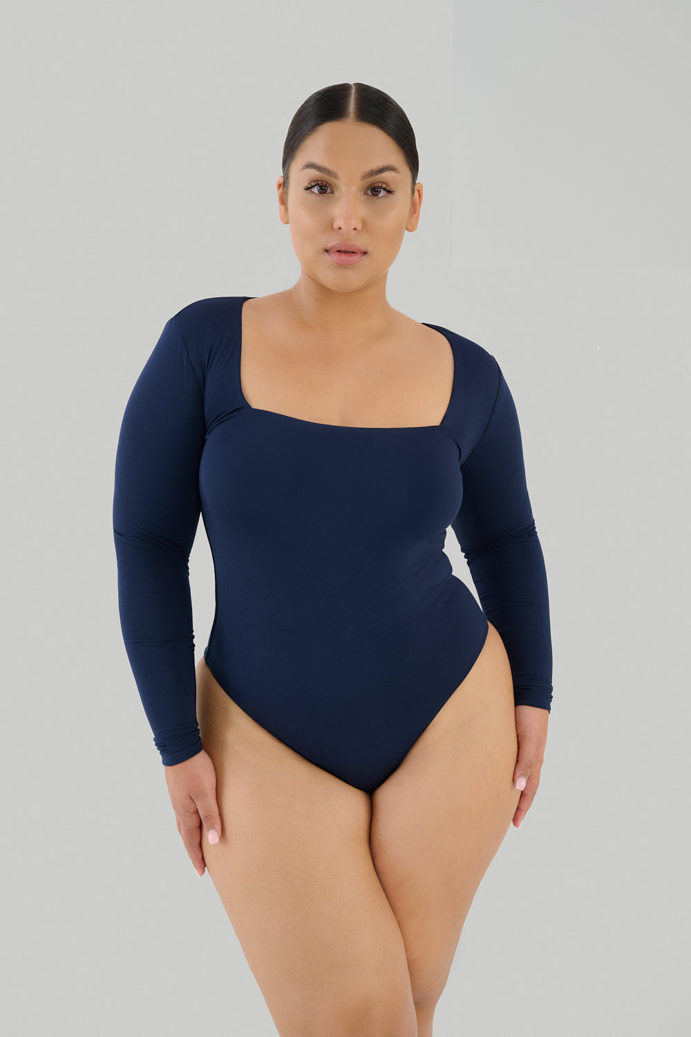Square Neck Body Navy Blue
