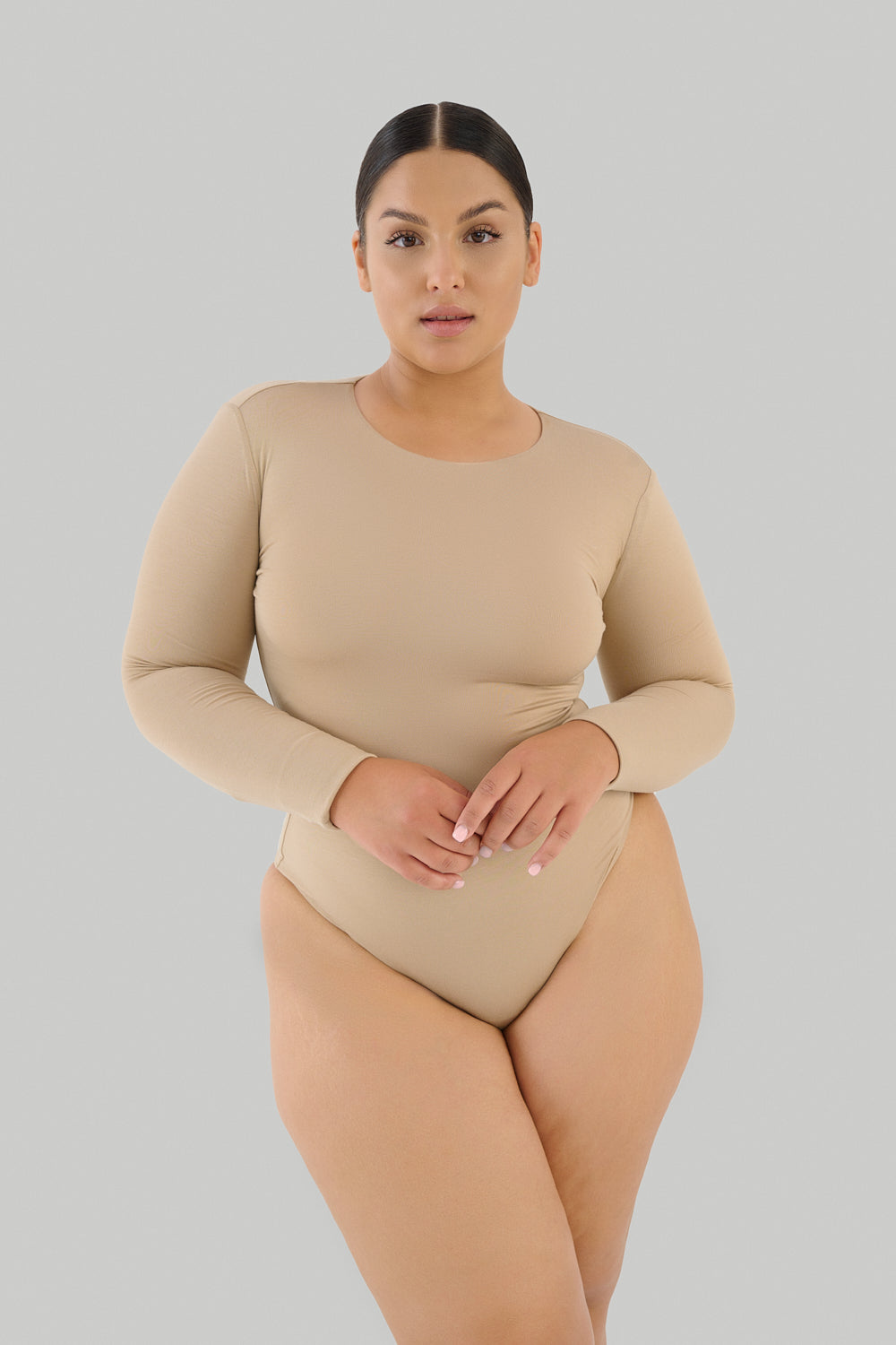 Straight Neck Body Beige