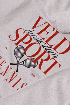 Jordaan Sport Tennis Hoodie Heide Grijs