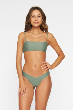 Sanur Bandeau Bikini Top Army