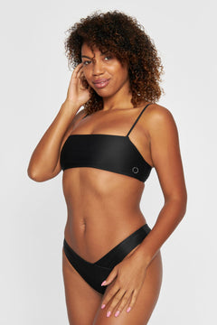 Sanur Bandeau Bikini Top Nero