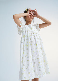 Kids' Valley Dress Valley Print White