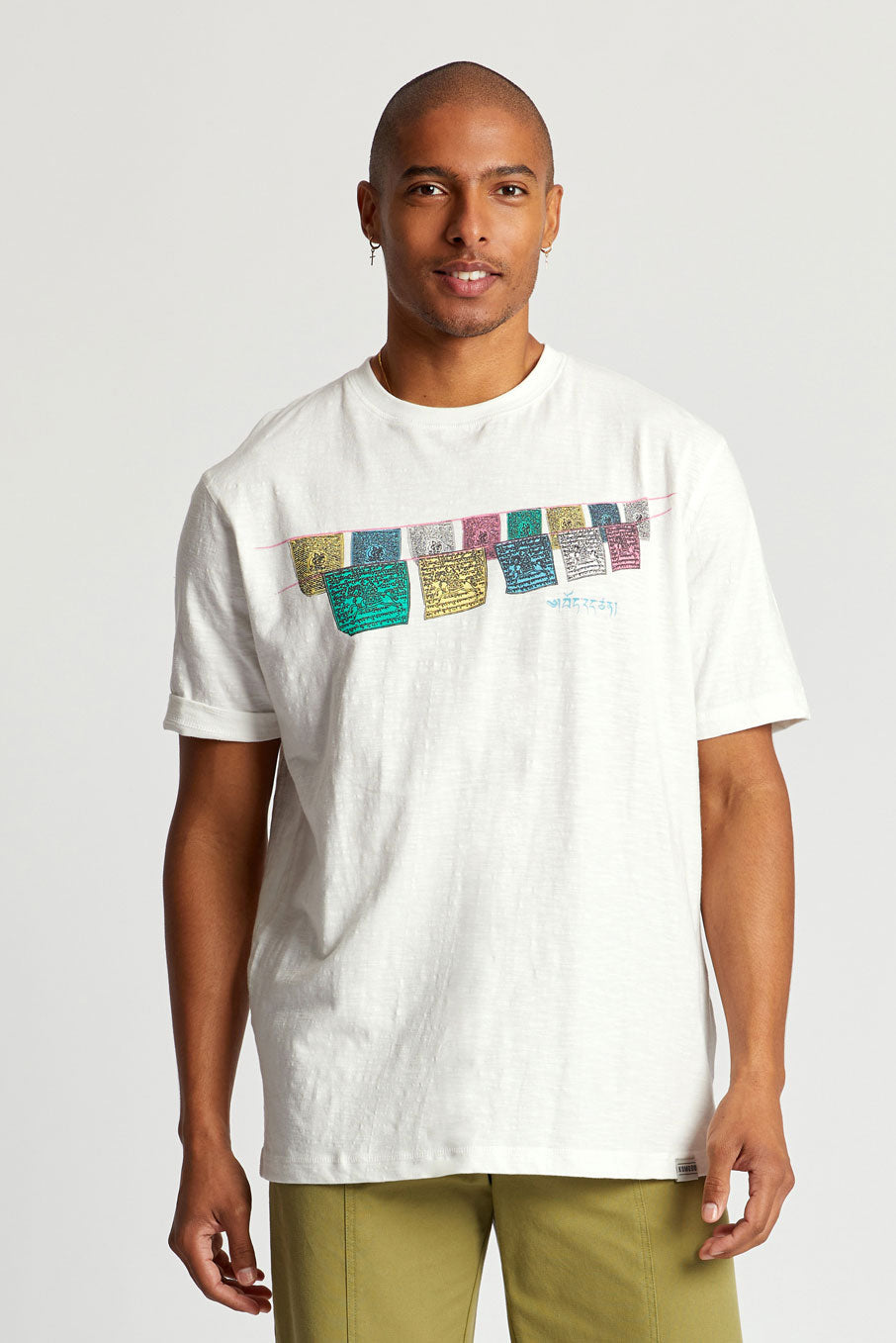 Free Tibet T-shirt Gebroken wit