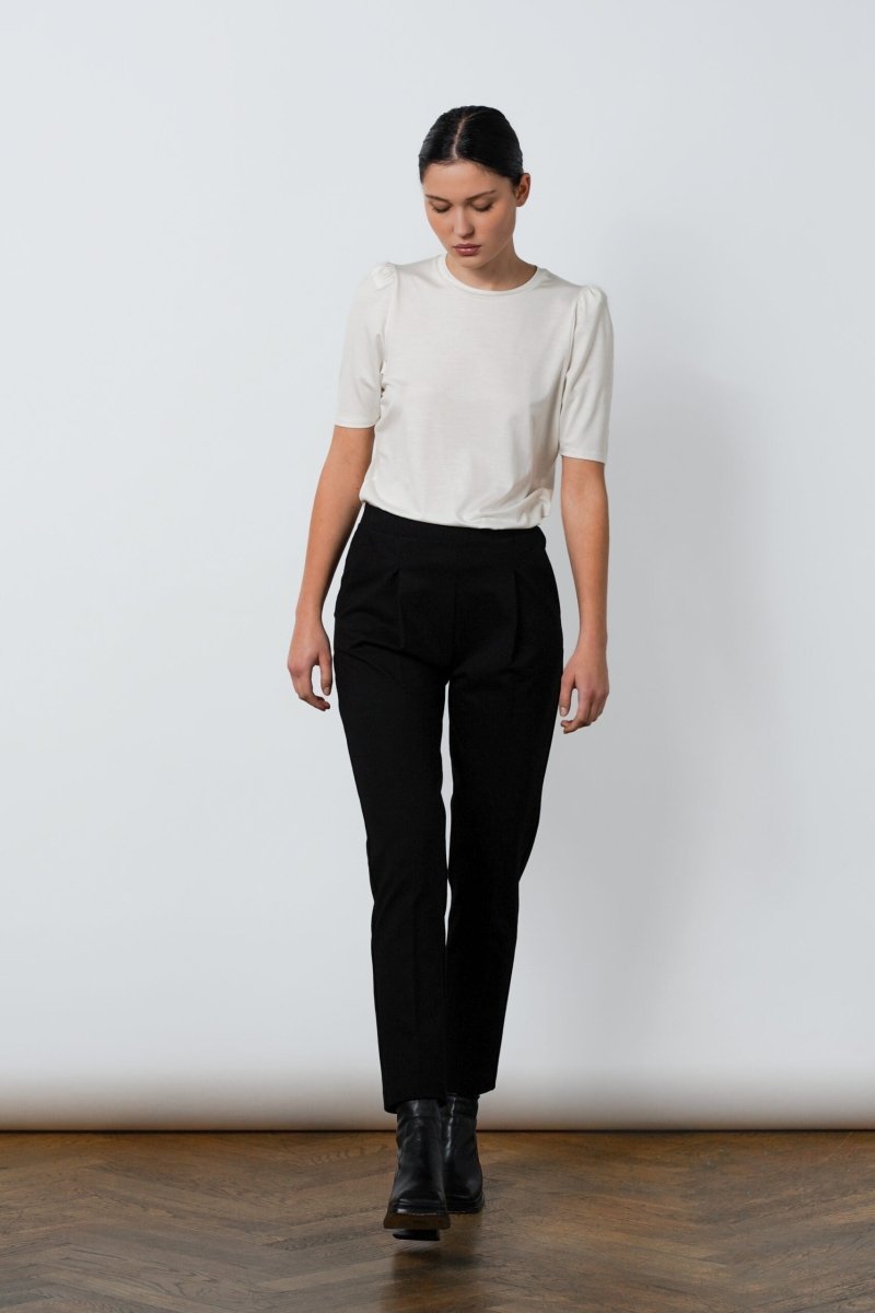 Lee Pleat Pants Black