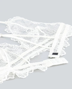 Kanten bralette blanche