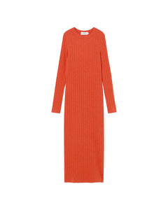 Gina Rib Dress Pumpkin