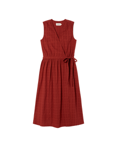 Amapola Dress Cuadrito Red