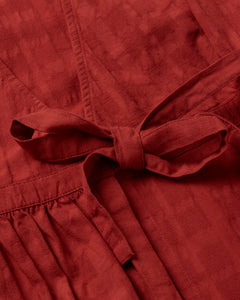 Amapola Dress Cuadrito Red