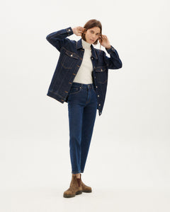 Phoebe Denim Jacket Dark Blue