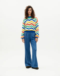 Jo Knitted Sweater Multicolor Stripes