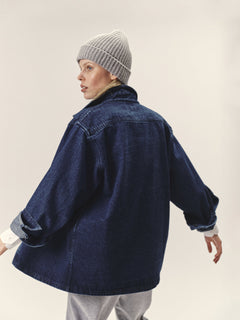 Women's Organic Cotton Denim Overshirt