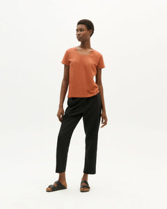 Rina Cropped Pants Black