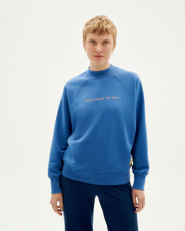 Here Comes The Sun Sweater Blue