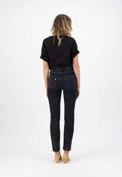 Simplechique jeans medium steen zwart