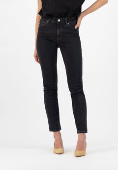Simplechique jeans medium steen zwart