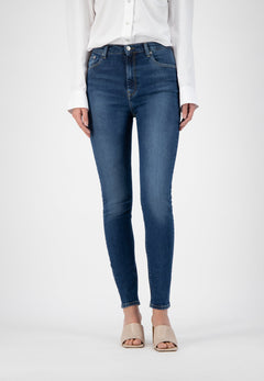 Sky Rise Skinny Jeans Puur Blauw