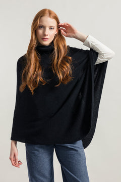 Elisabetta gerecyclede kasjmier poncho