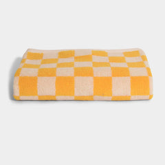 Homehagen Check Bath Towel Yellow