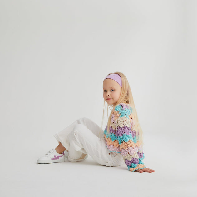 Kids' Zèta Sneakers Wit / Lila