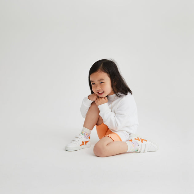 Kids' Zèta Sneakers Wit / Oranje
