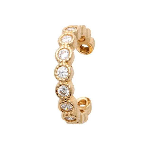 Zirconia Earcuff Gold