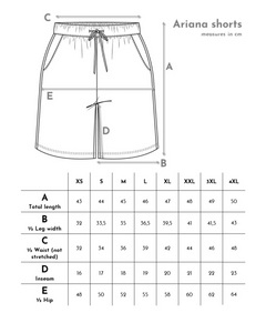 Ariana shorts abrikoos