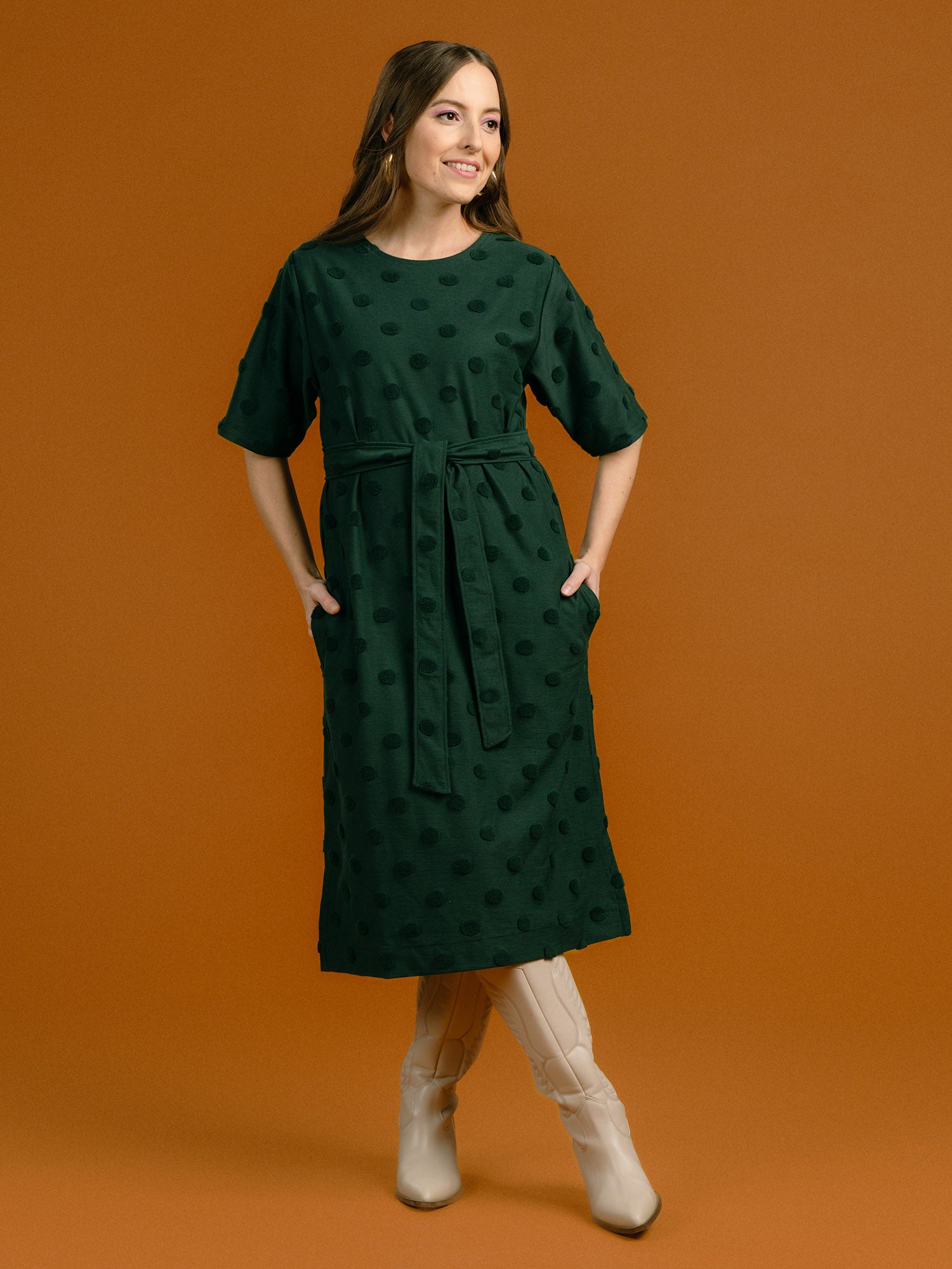 Guadalupe Dress Green Big Dot