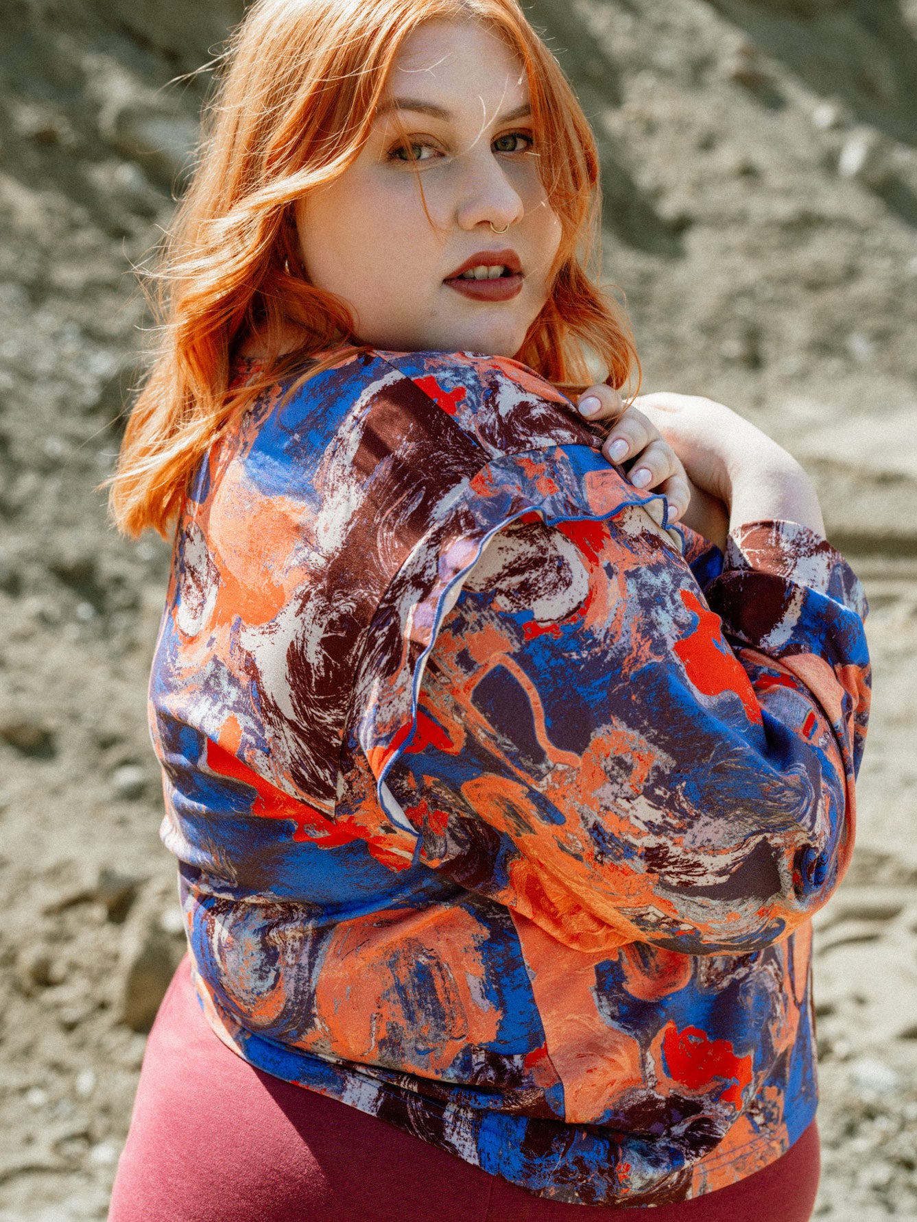 Cameron Overhemd Bloom Oranje