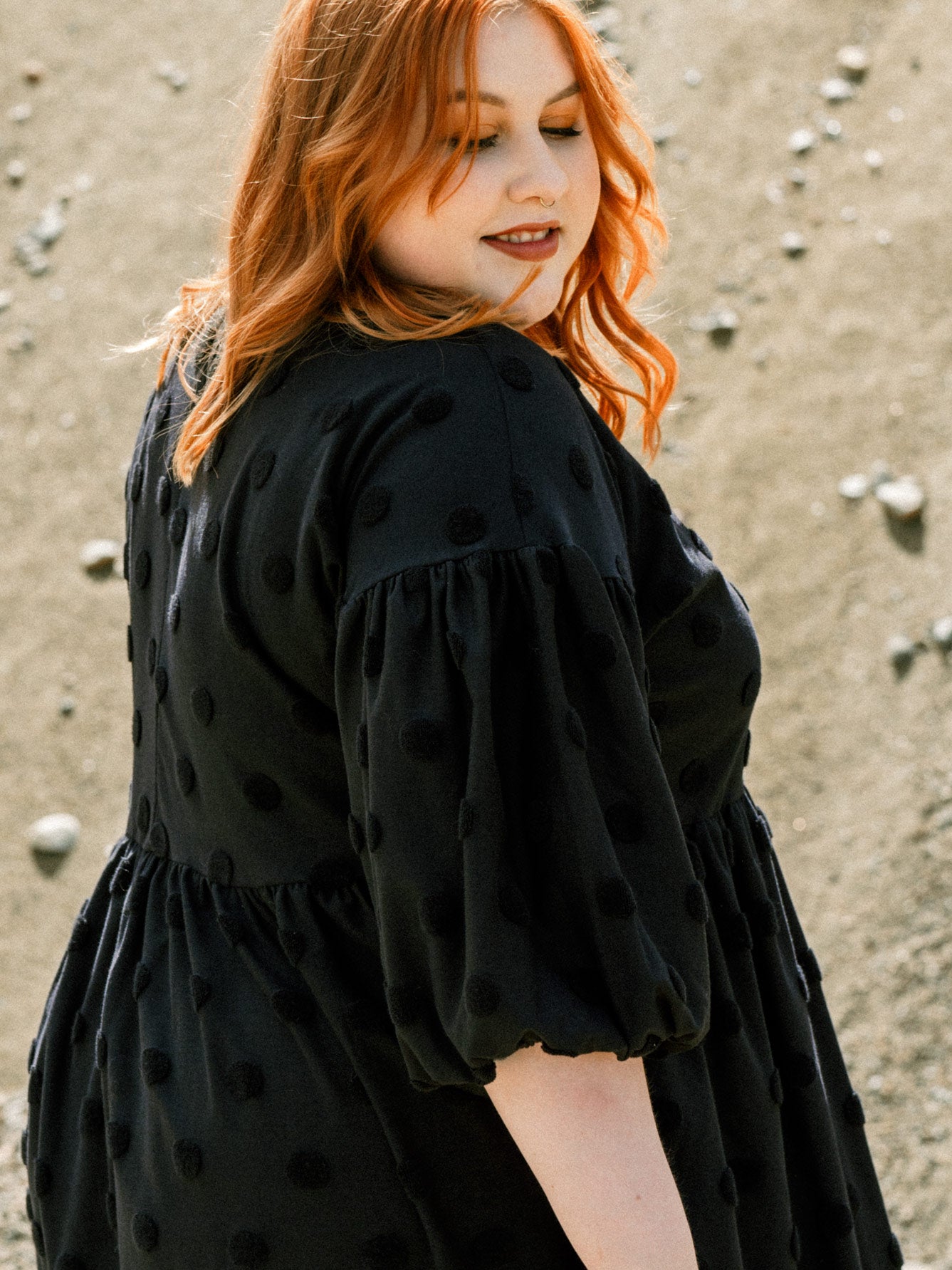 Elena Jurk Zwart Grote Stip