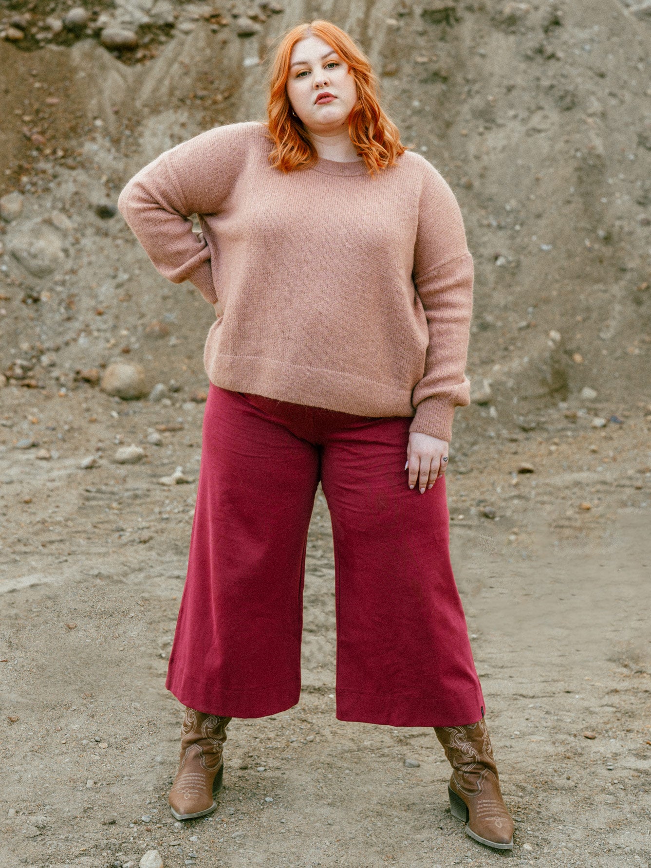 Alex Culottes Broek Bourgondië