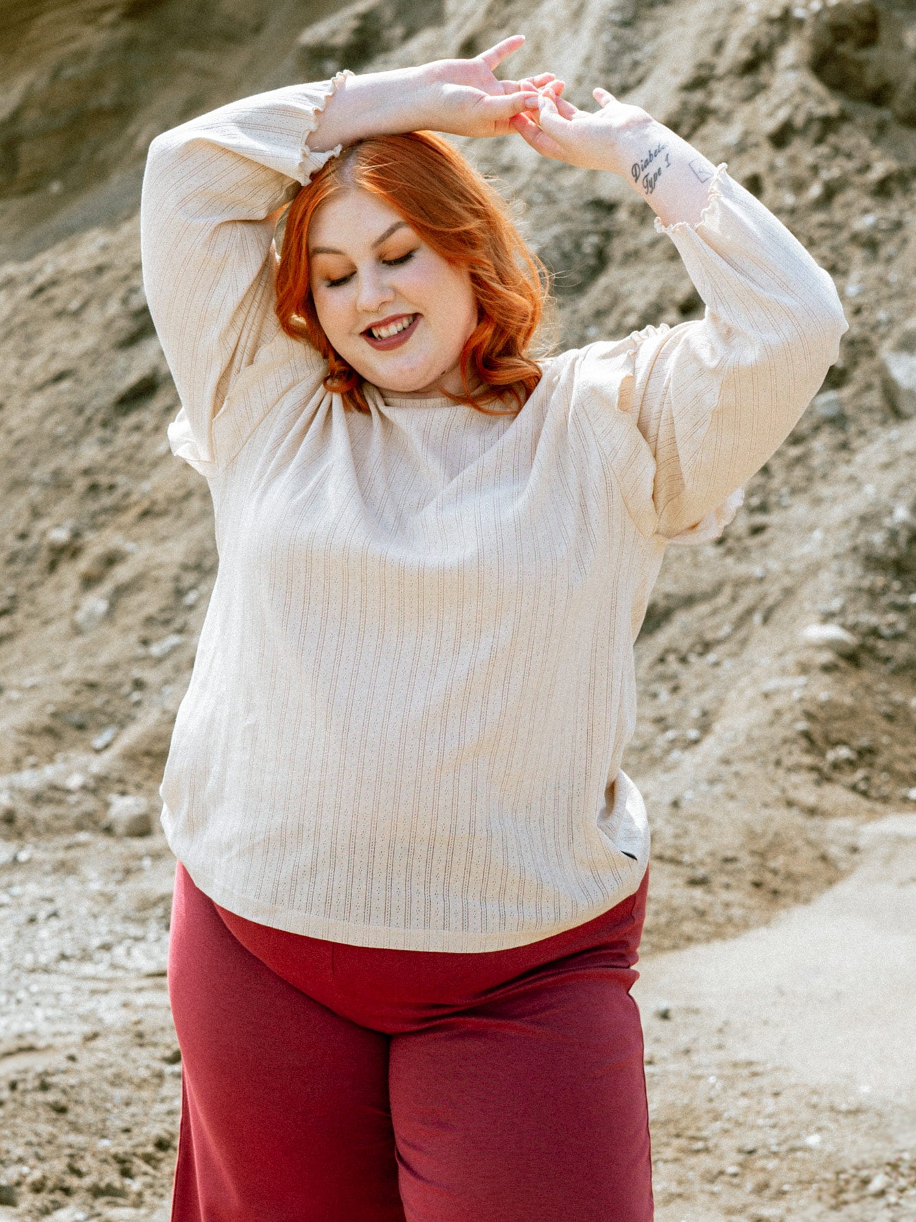 Magnolia Top Beige
