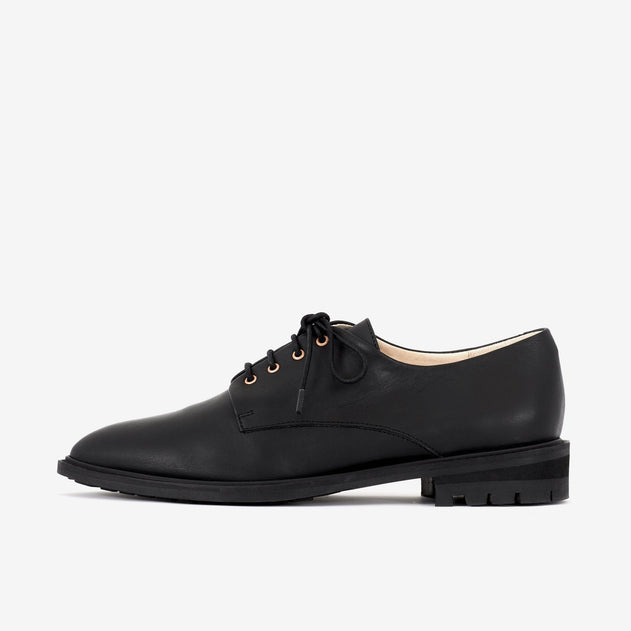 Jade Rubber Sole Shoes Black