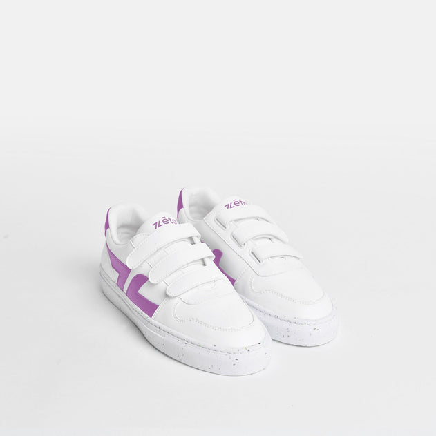 Alpha Klittenband Lila Sneakers