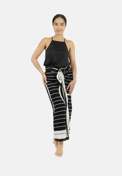 Antibes Beach Sarong Black
