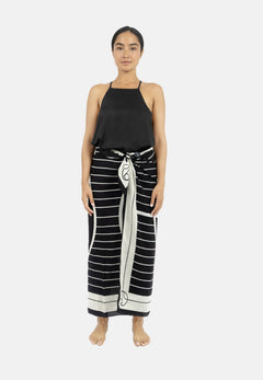 Antibes Beach Sarong Black