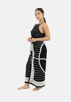 Antibes Beach Sarong Black