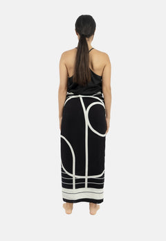 Antibes Beach Sarong Black