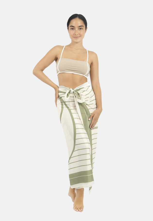 Antibes Beach Sarong Sage