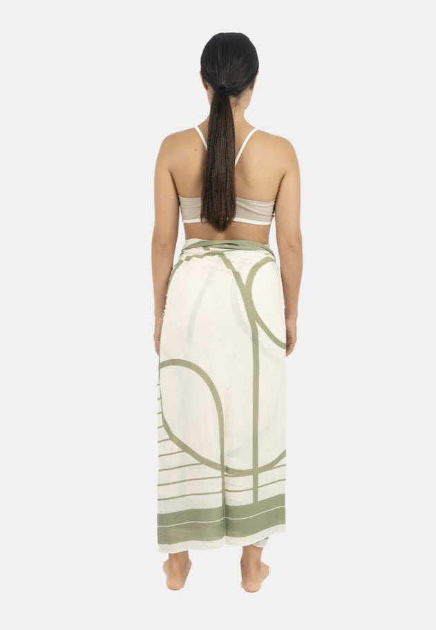 Antibes Beach Sarong Sage